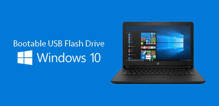 Membuat bootable USB flash drive Microsoft Windows 10
