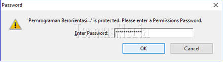 Memproteksi file PDF dengan password Adobe Acrobat