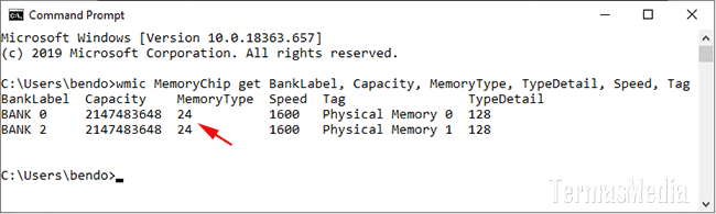 Cara mengetahui (memeriksa) tipe RAM di Windows 10