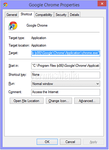 Menggunakan browser Google Chrome untuk membuka file pdf