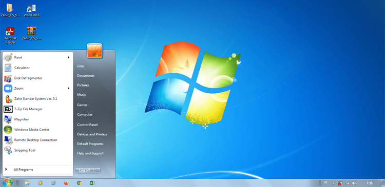 Menonaktifkan kotak pencarian serach box Windows 7