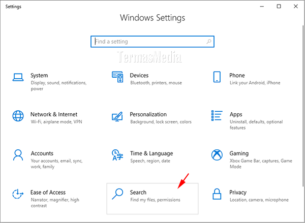 Menyembunyikan mengeluarkan file folder dari Windows Search