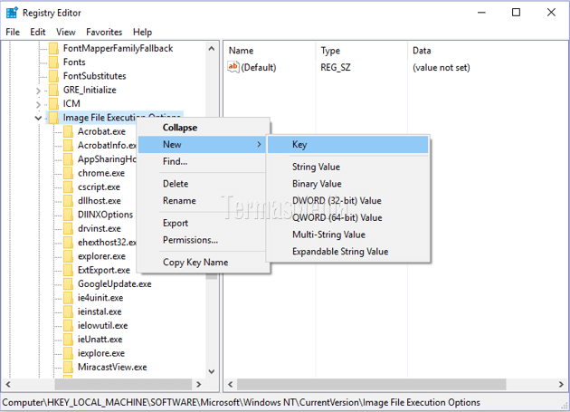 Menjalankan aplikasi melalui Ease of Access di Windows 10
